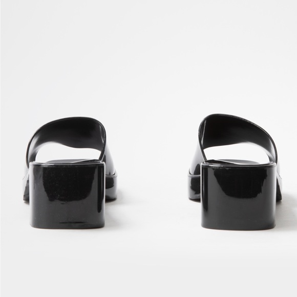 NIB TILLYS 90s 00s Retro Inspired Qupid Black Chunky Mules - Picture 3 of 5